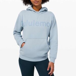 Lululemon All Yours Hoodie Graphic logo Chambray Blue